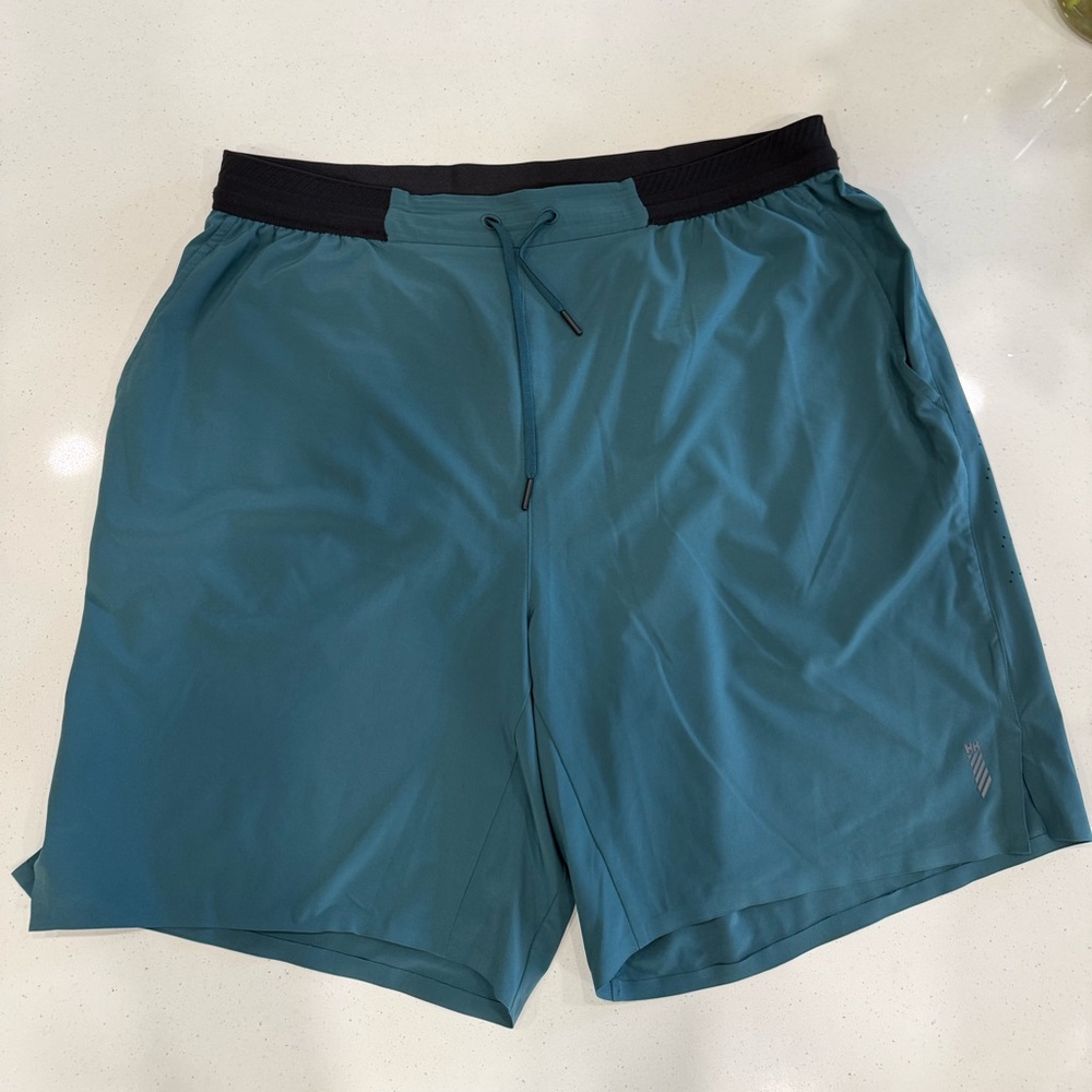 Helly Hansen Teal Shorts with Black Waistband